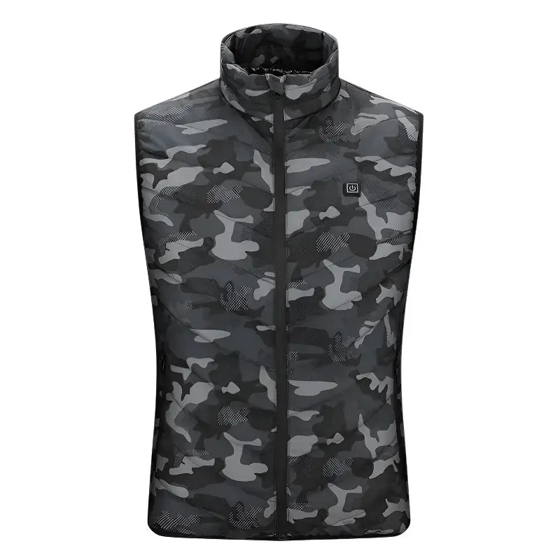 Gilet chauffant camouflage adulte