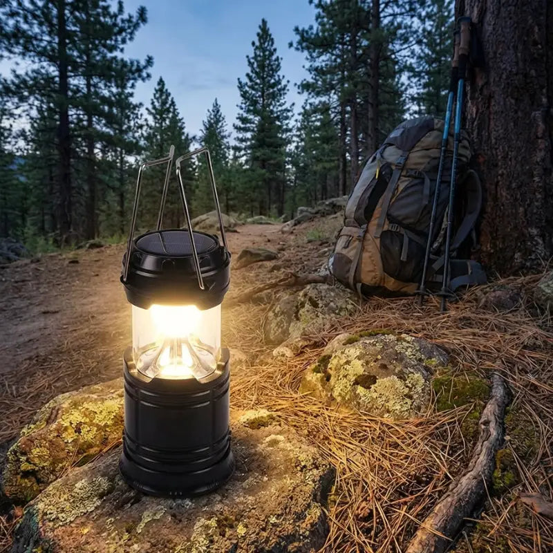 Lanterne solaire camping pliable bivouac