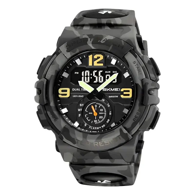 Montre sport homme robuste étanche basique