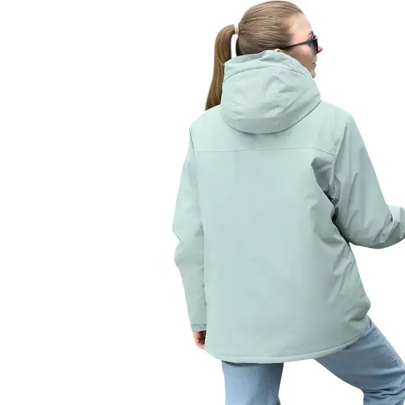 Veste randonnée verte unisexe sport