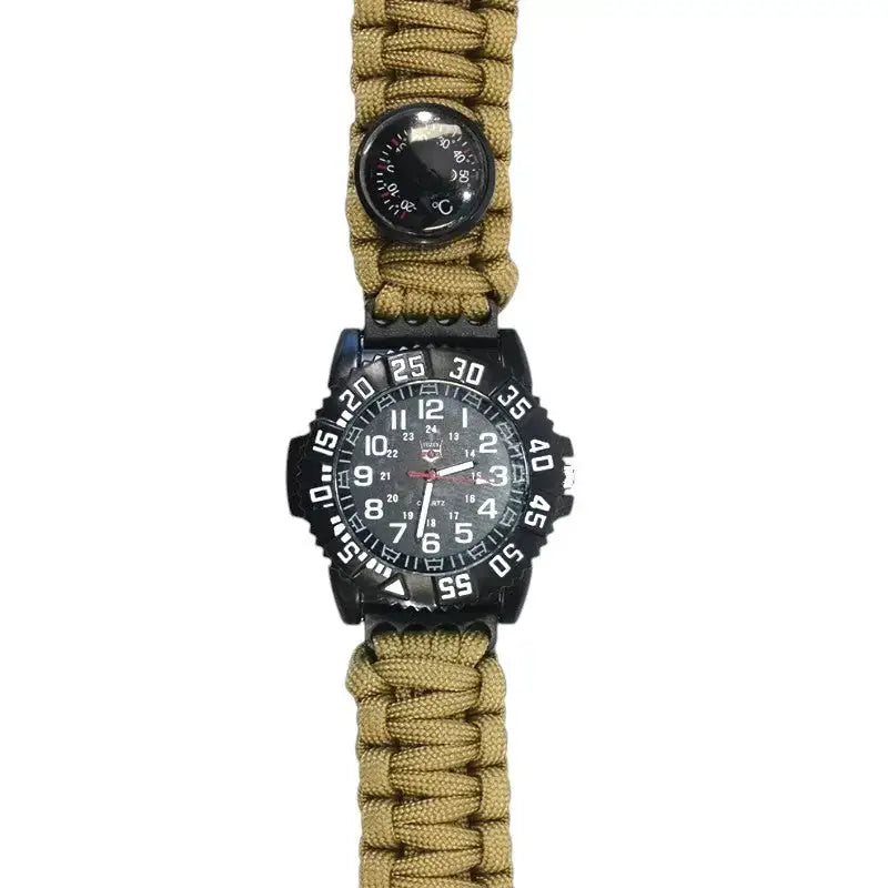 Montre militaire bracelet paracorde boussole