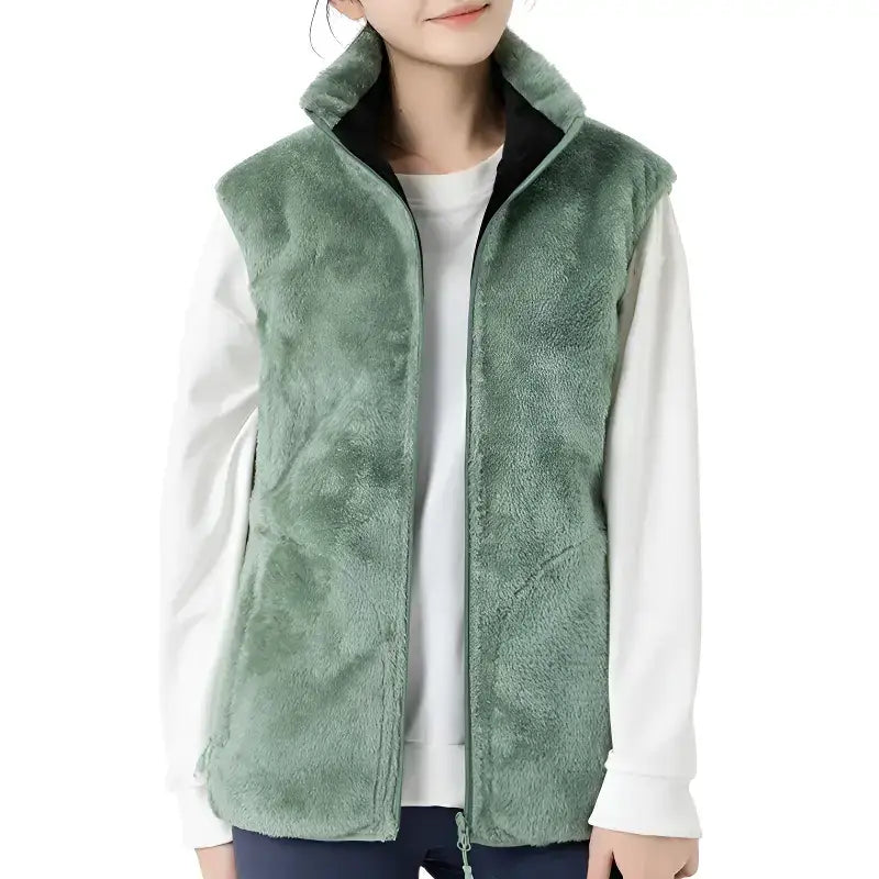 Gilet polaire chauffant - 7 zones usb - polyester doux - 3 niveaux