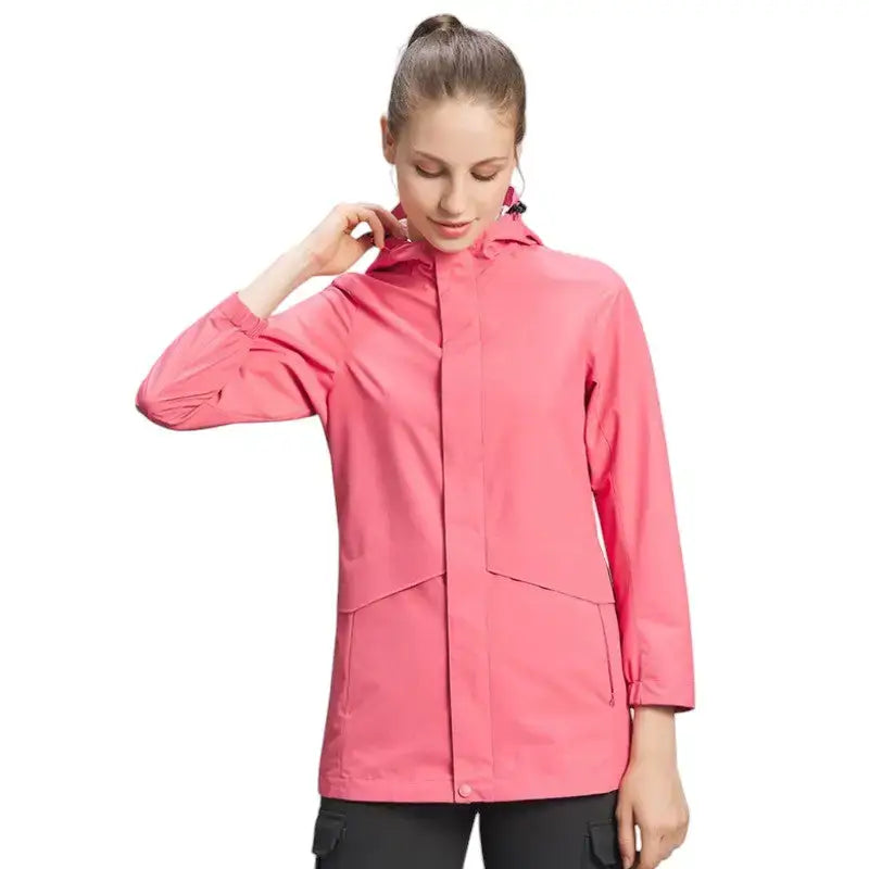 Veste pluie femme rose imperméable urbaine