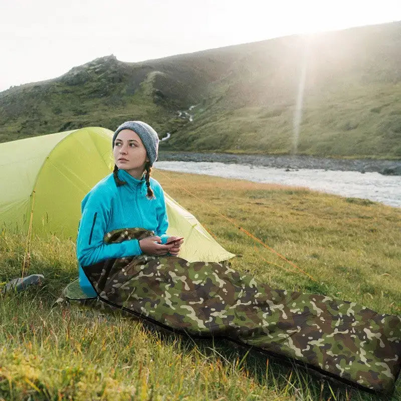 Sac de couchage trek camouflage standard