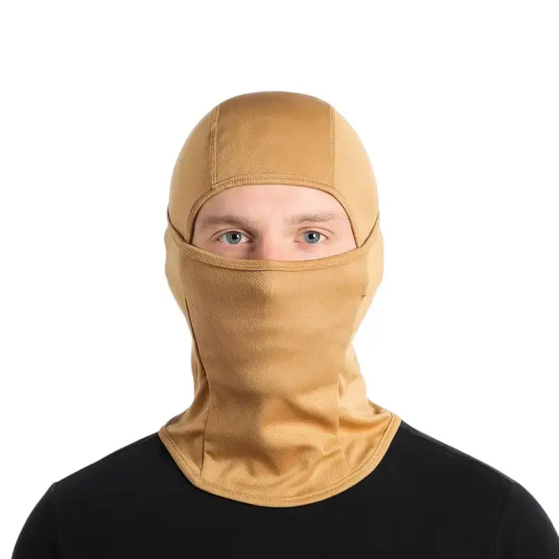 Cagoule beige polyester unisexe