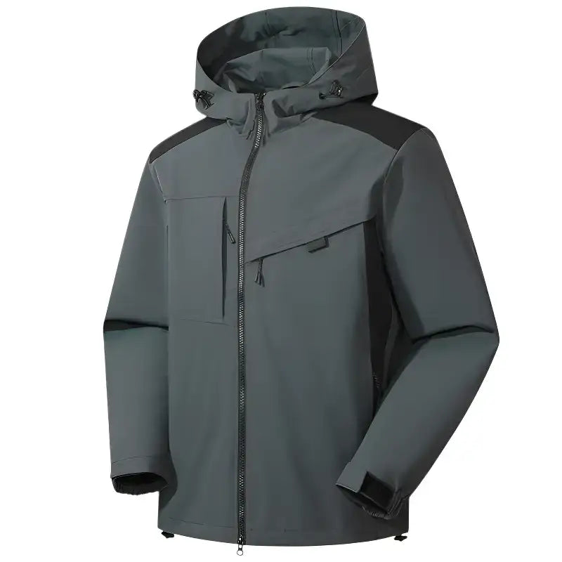 Veste randonnée grise imperméable