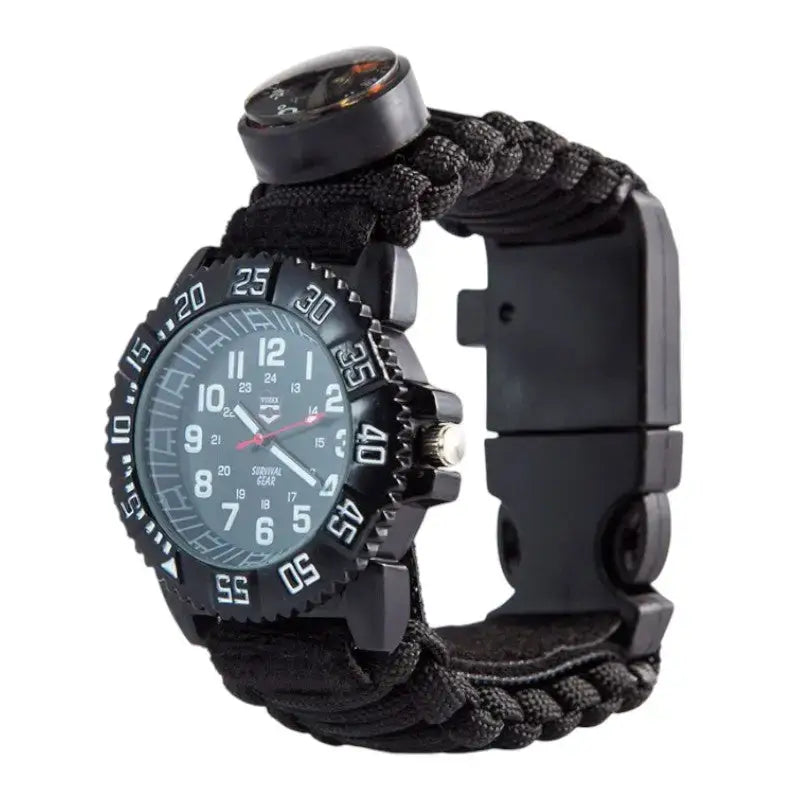 Montre militaire bracelet paracorde boussole