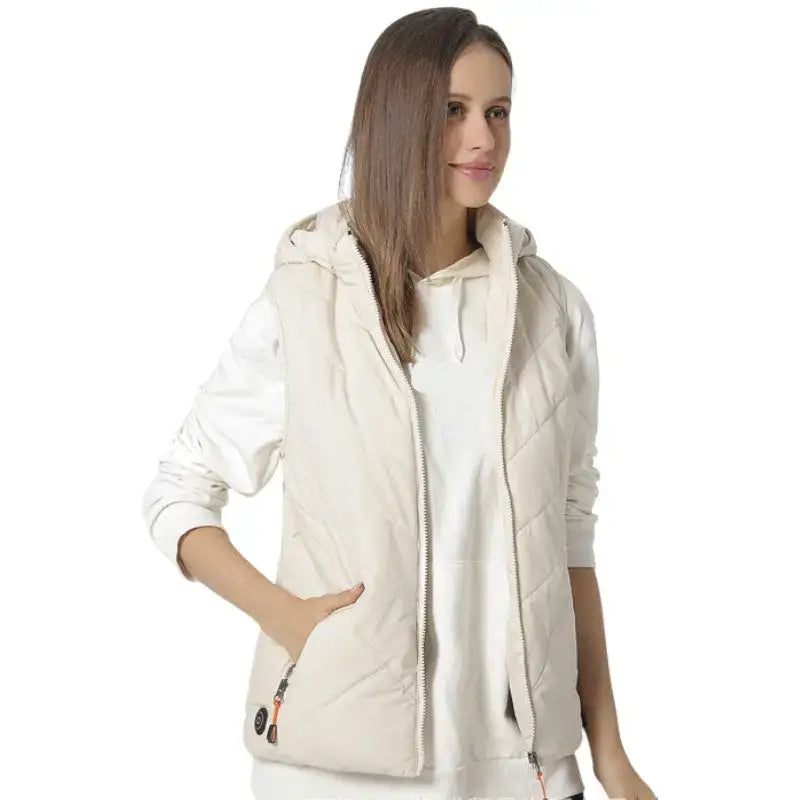 Gilet doudoune chauffant homme - 8 zones usb - capuche - outdoor