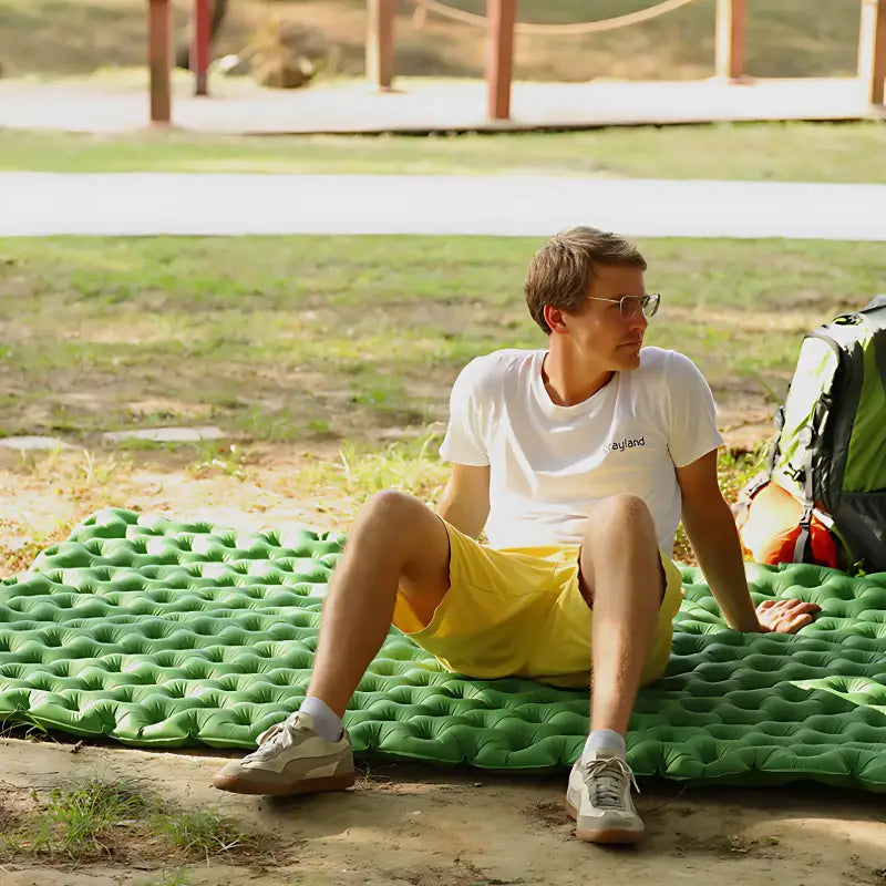 Matelas de sol double camping gonflable