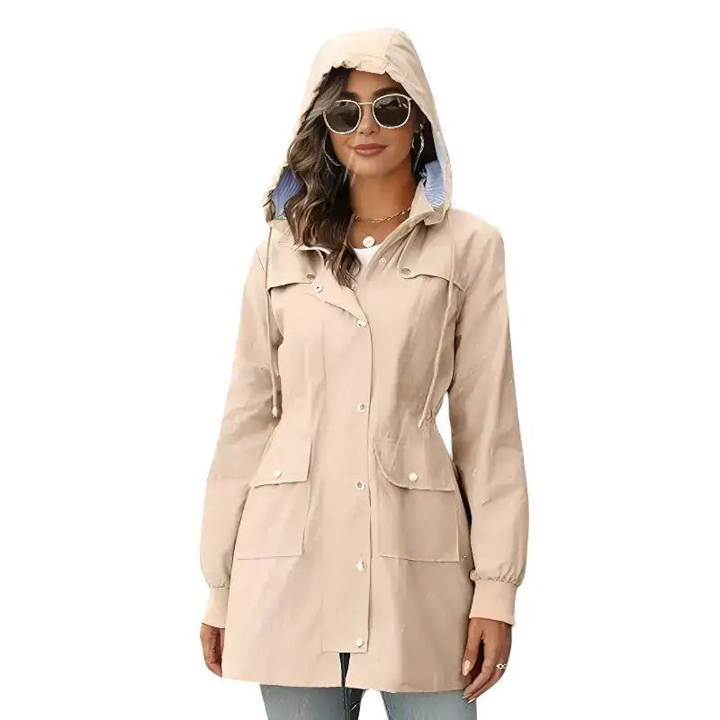 Parka imperméable femme mi-longue