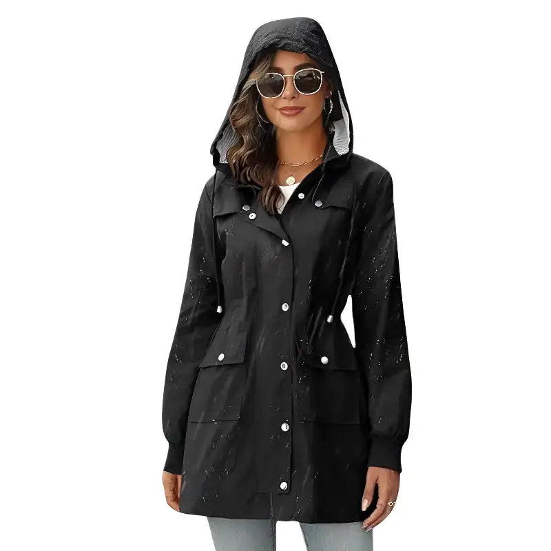 Parka imperméable femme mi-longue