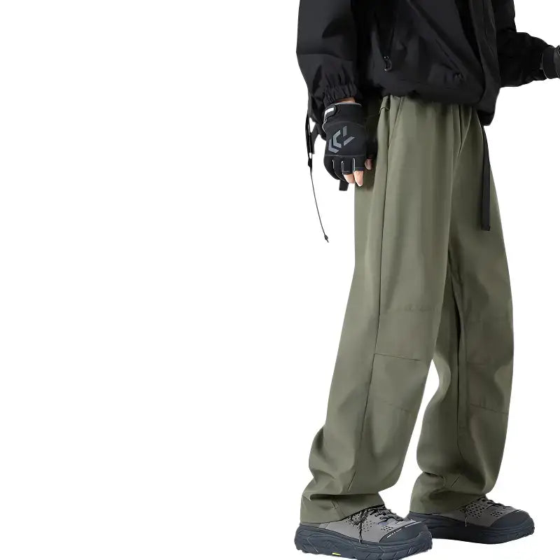 Pantalon trekking imperméable technique 10000-20000mm doublure maille coupe large