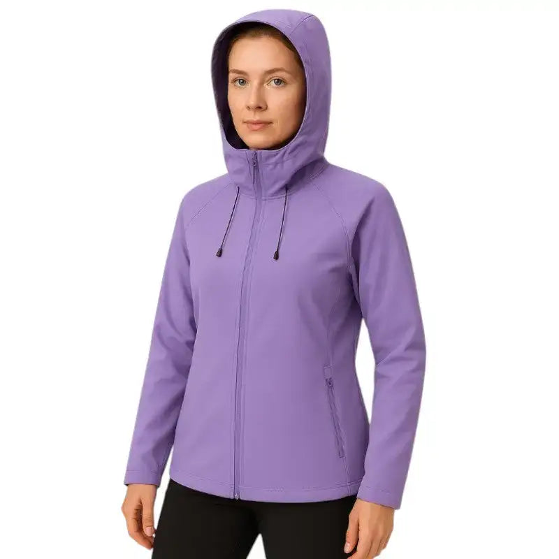 Veste softshell polaire femme chaude capuche