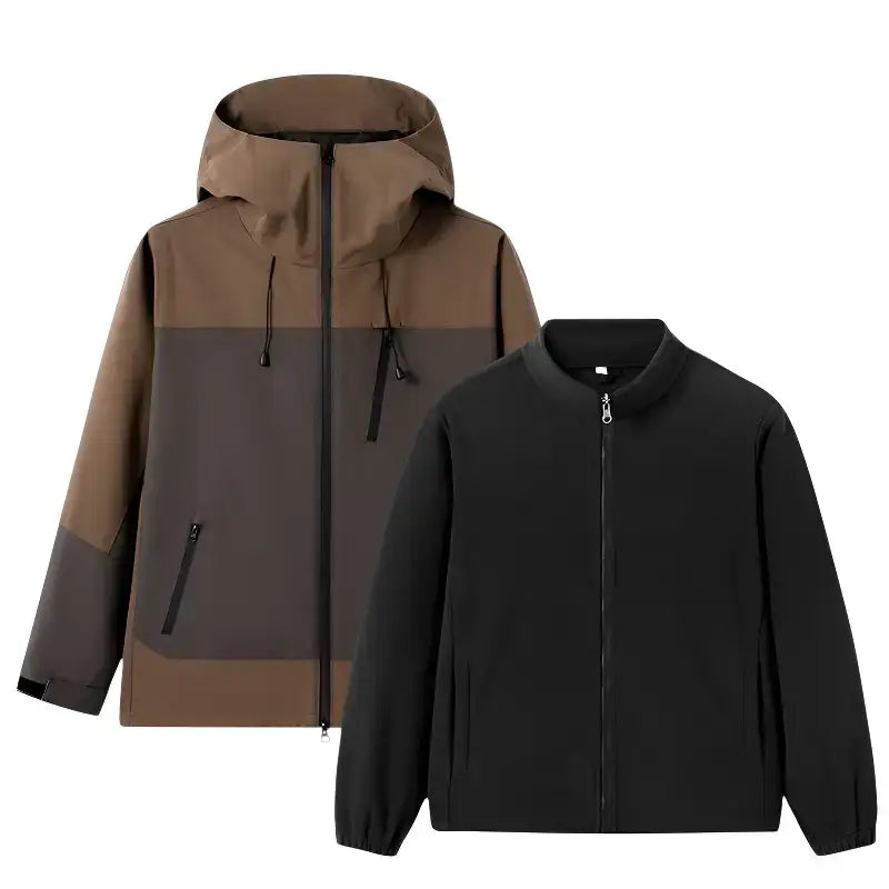 Veste randonnée homme 3 en 1 polaire amovible