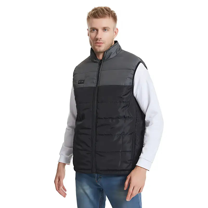 Doudoune chauffante homme avec batterie sans manche