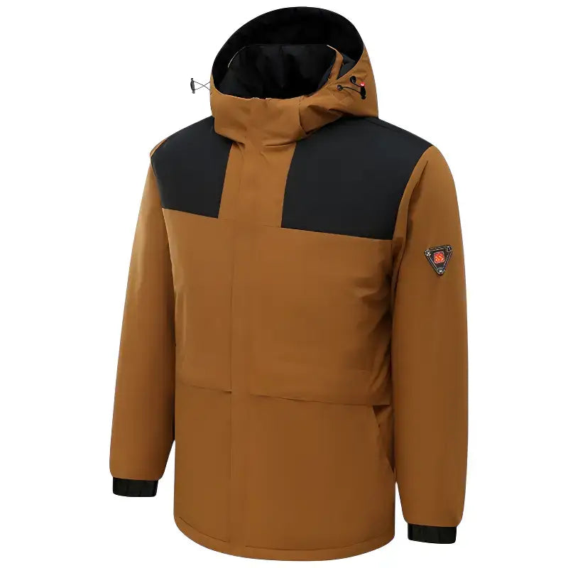 Homme veste chauffante imperméable