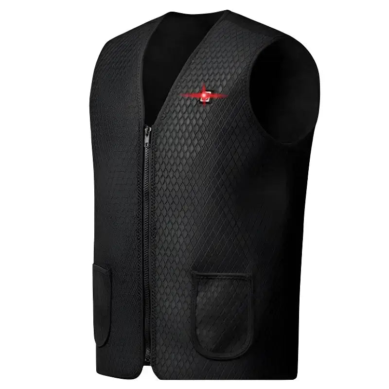 Gilet chauffant homme fibre carbone néoprène