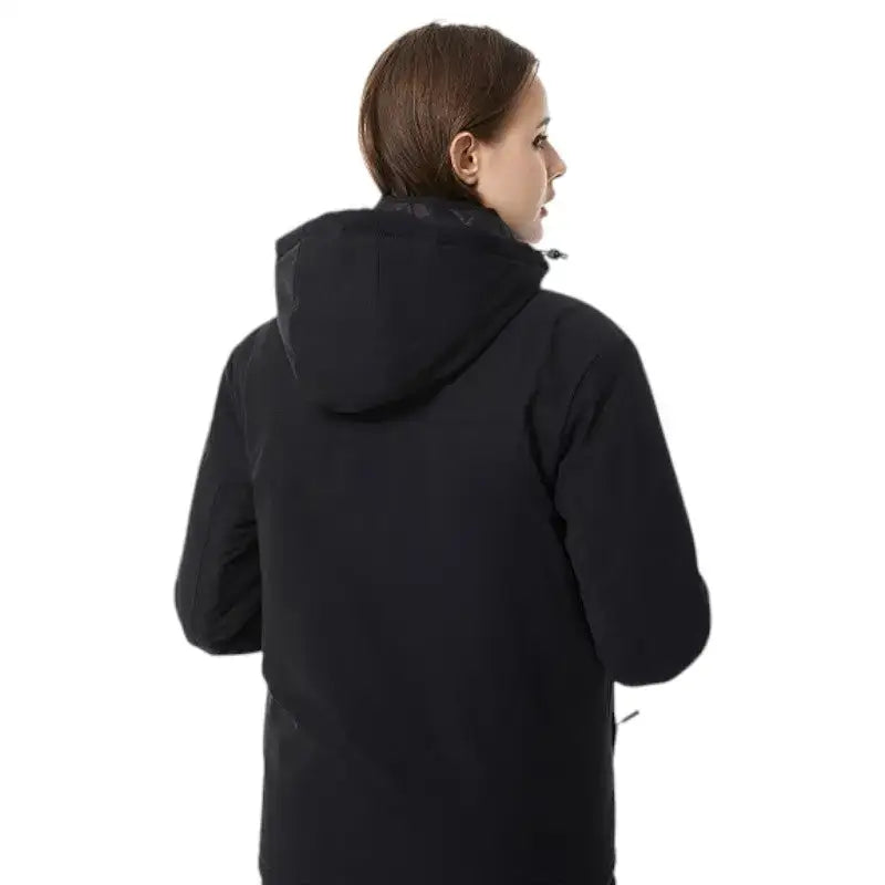 Veste chauffante homme 9 zones polyester