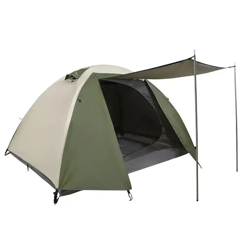 Tente camping trek basique montage manuel