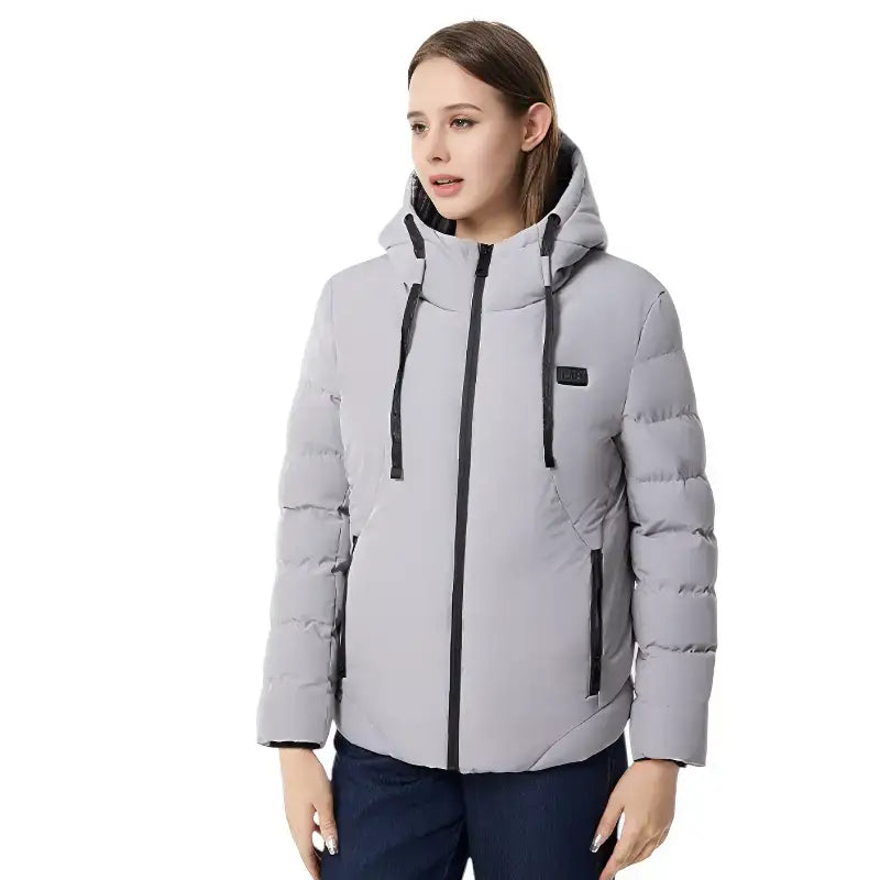 Doudoune chauffante capuche hiver