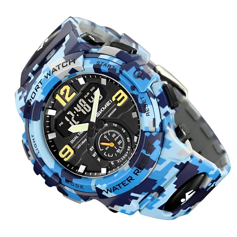 Montre sport homme robuste étanche basique