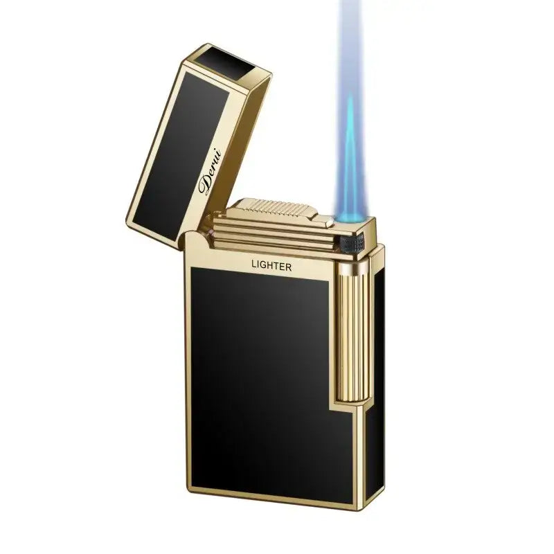 Briquet gaz élégant finition dorée