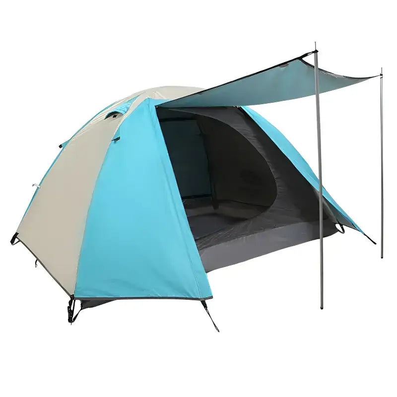Tente camping trek basique montage manuel