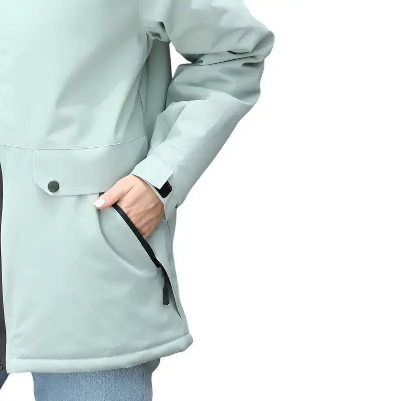 Veste randonnée verte unisexe sport