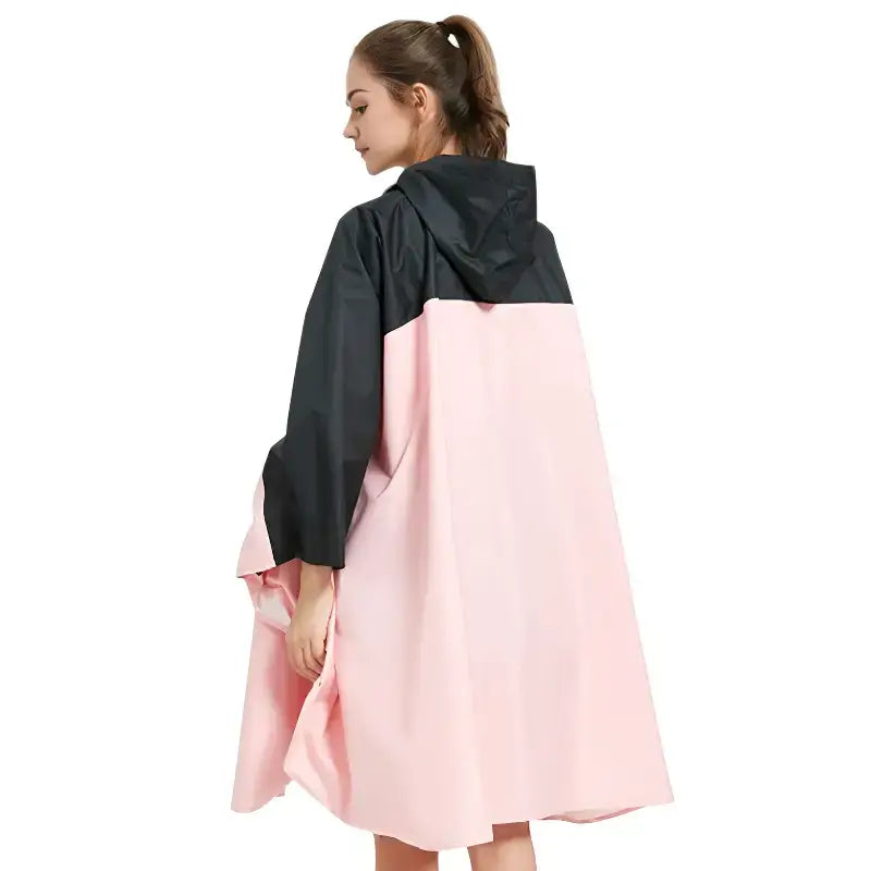 Poncho pluie bicolore imperméable