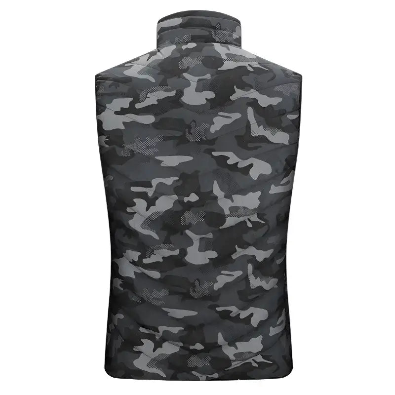 Gilet chauffant camouflage adulte