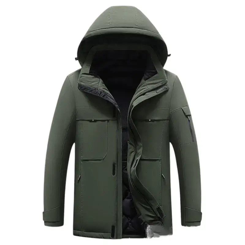 Veste chauffante homme 9 zones polyester