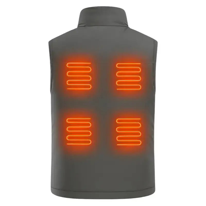 Gilet chauffant homme travail 6 zones