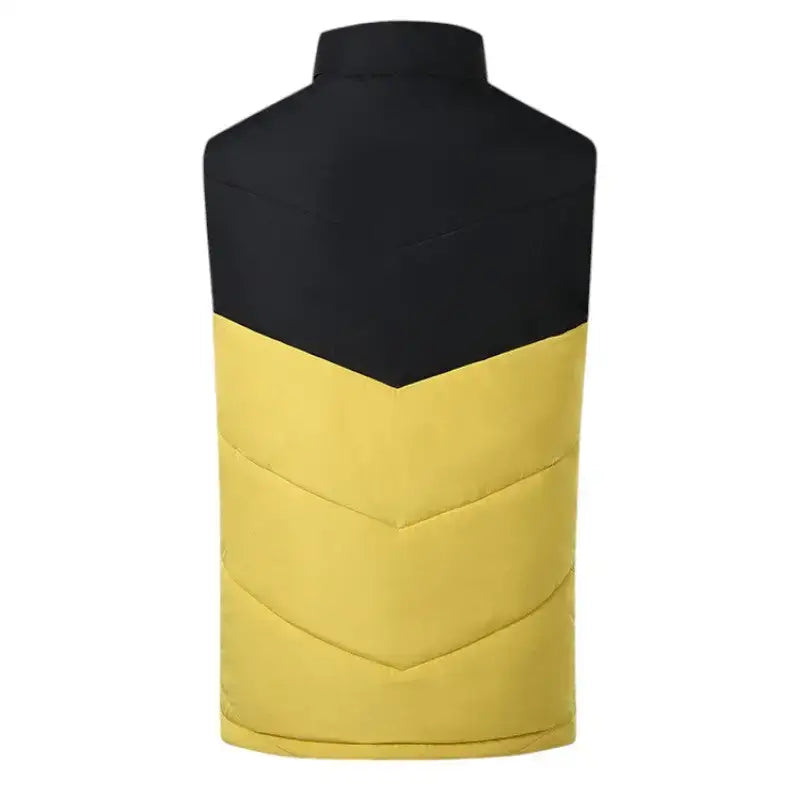 Gilet chauffant jaune ajusté