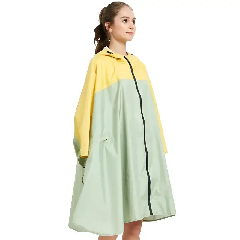 Poncho pluie bicolore imperméable
