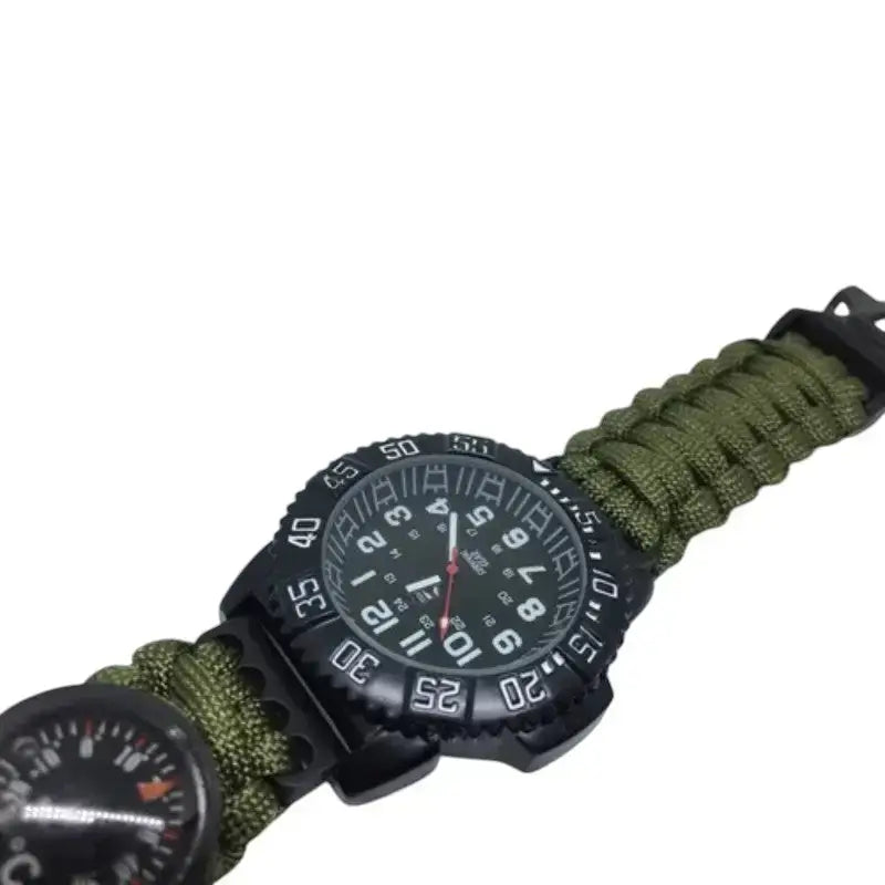 Montre militaire bracelet paracorde boussole