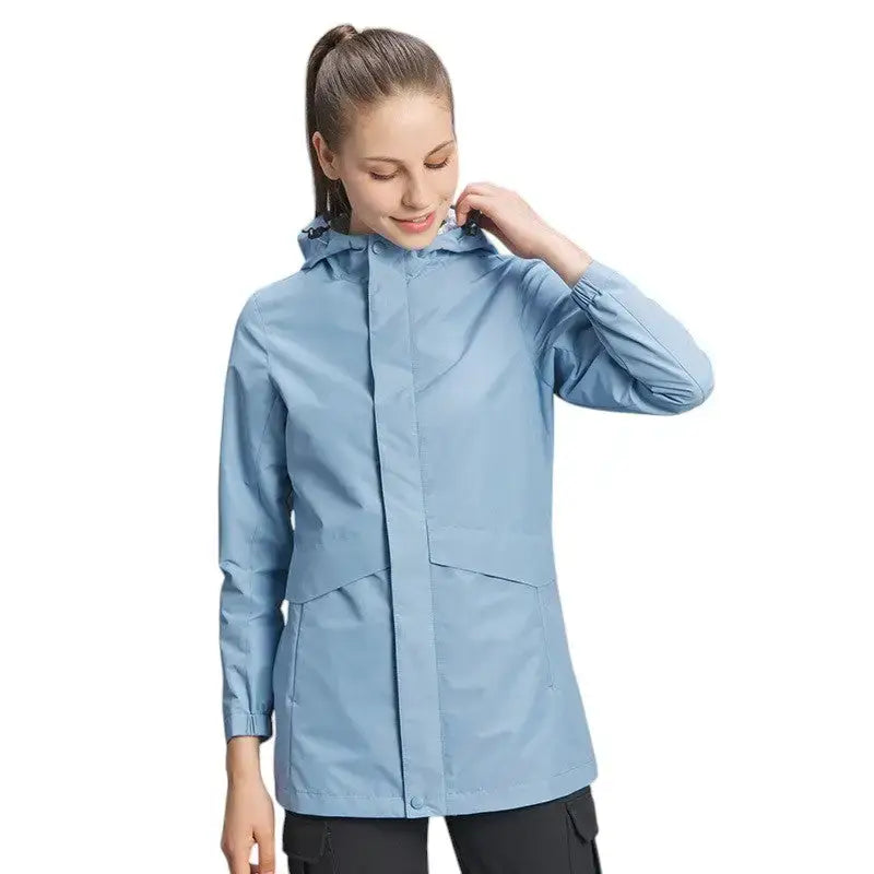 Veste pluie femme rose imperméable urbaine