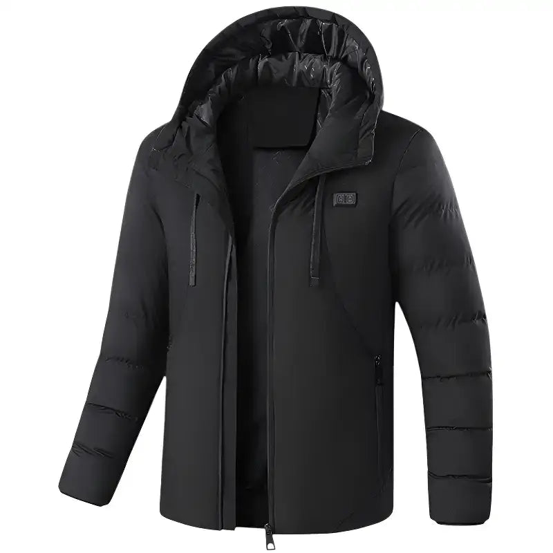 Doudoune chauffante capuche hiver