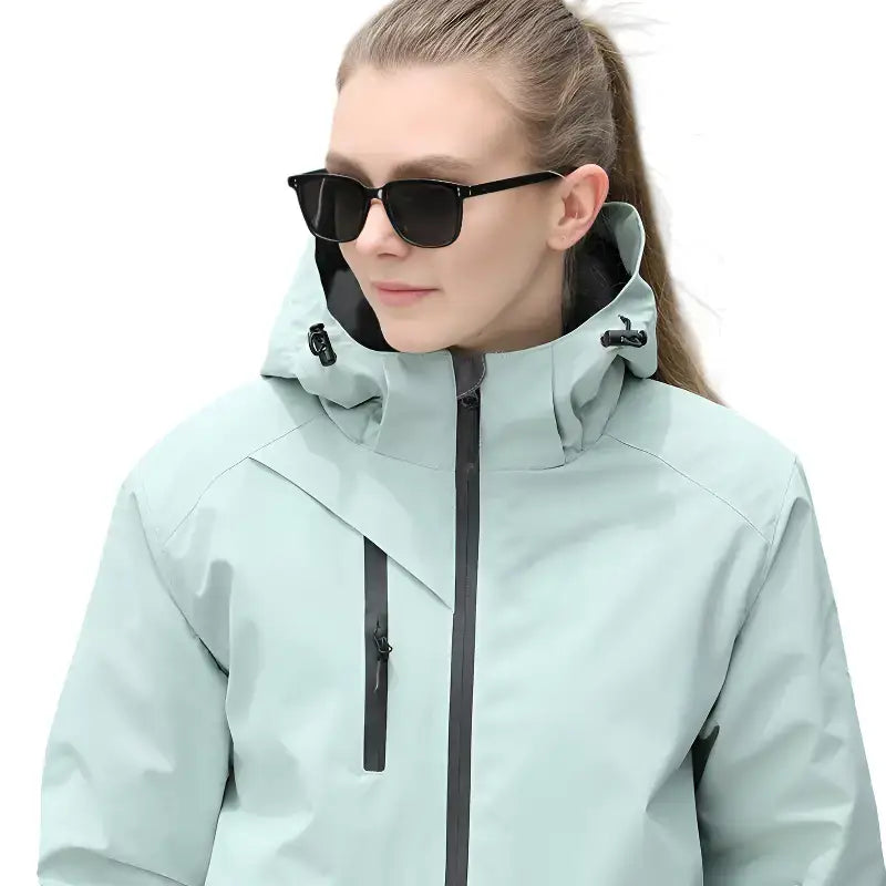 Veste randonnée verte unisexe sport