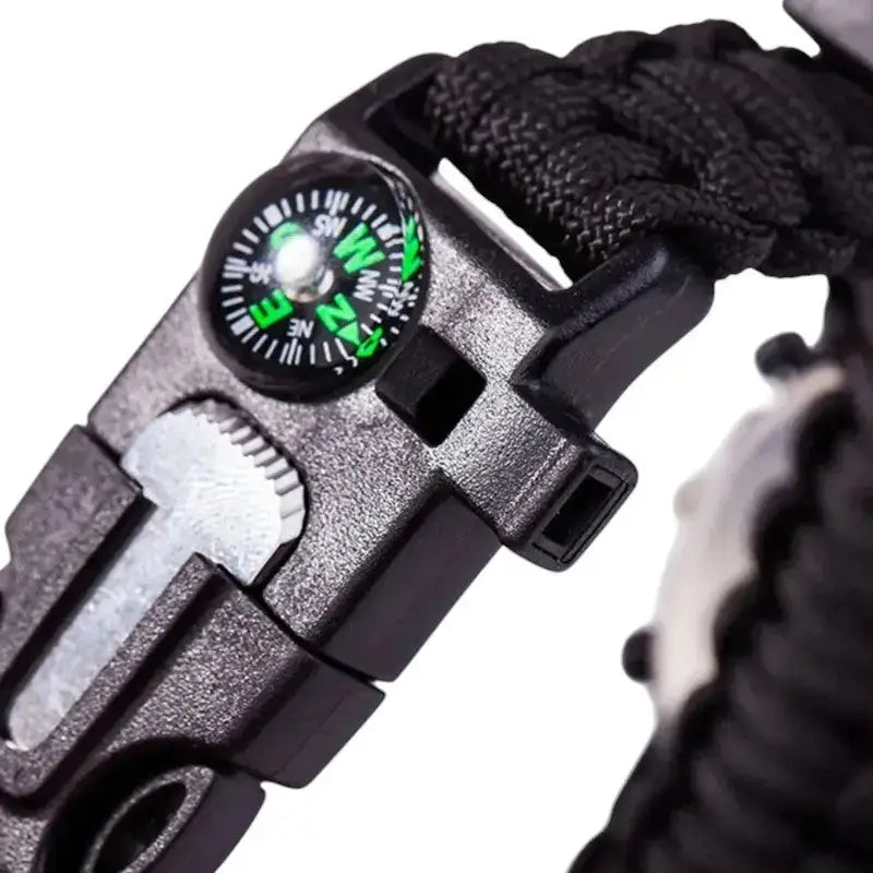 Montre militaire bracelet paracorde boussole