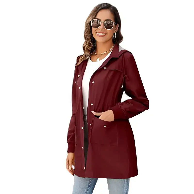 Parka imperméable femme mi-longue