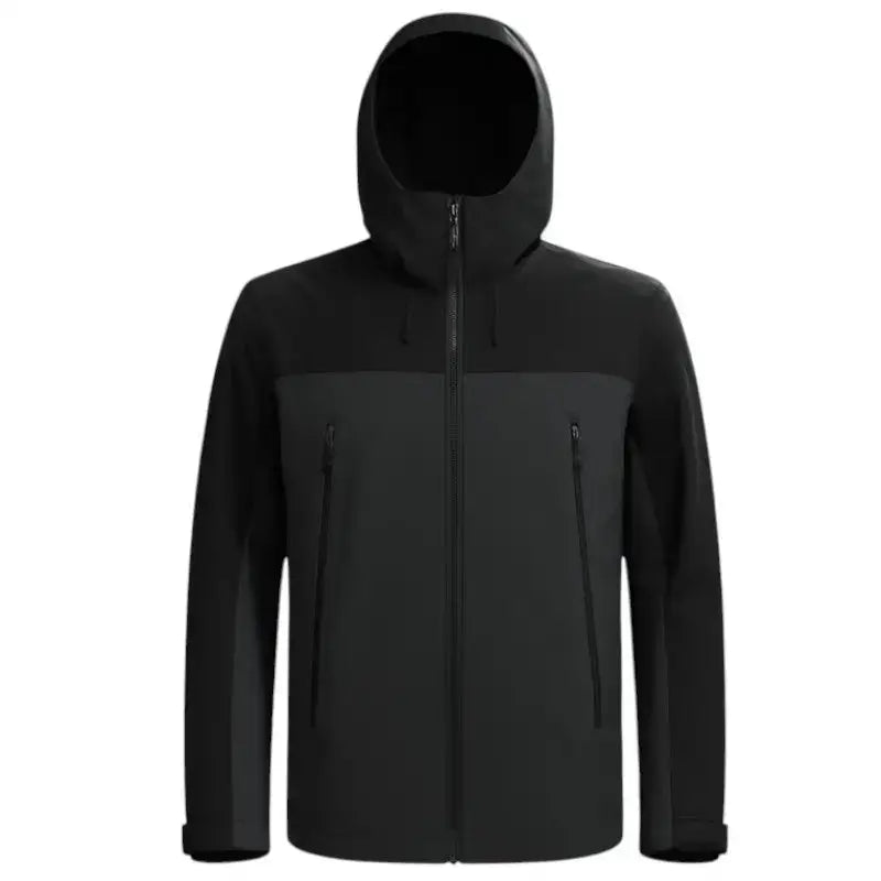 Veste randonnée homme capuche bicolore