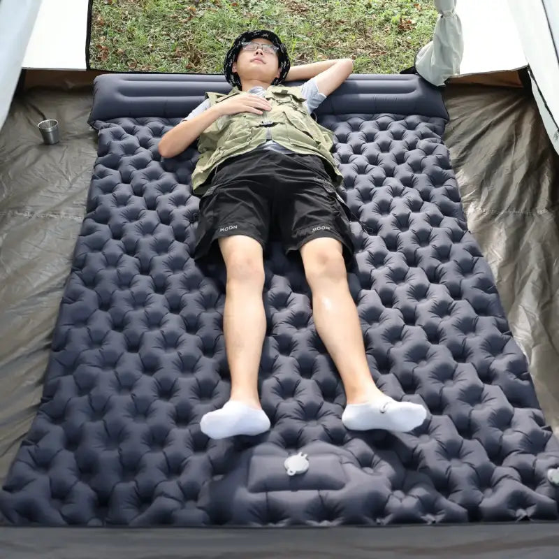 Matelas de sol double camping gonflable