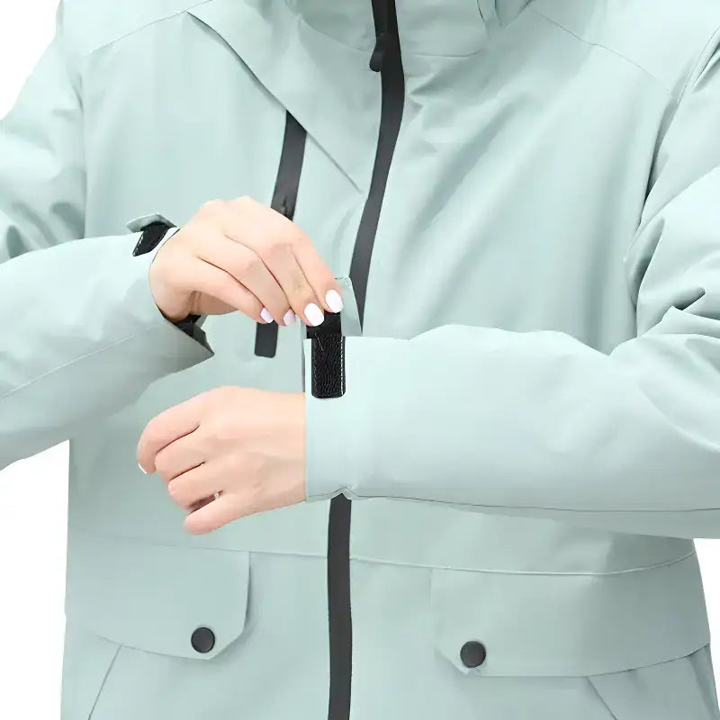 Veste randonnée verte unisexe sport
