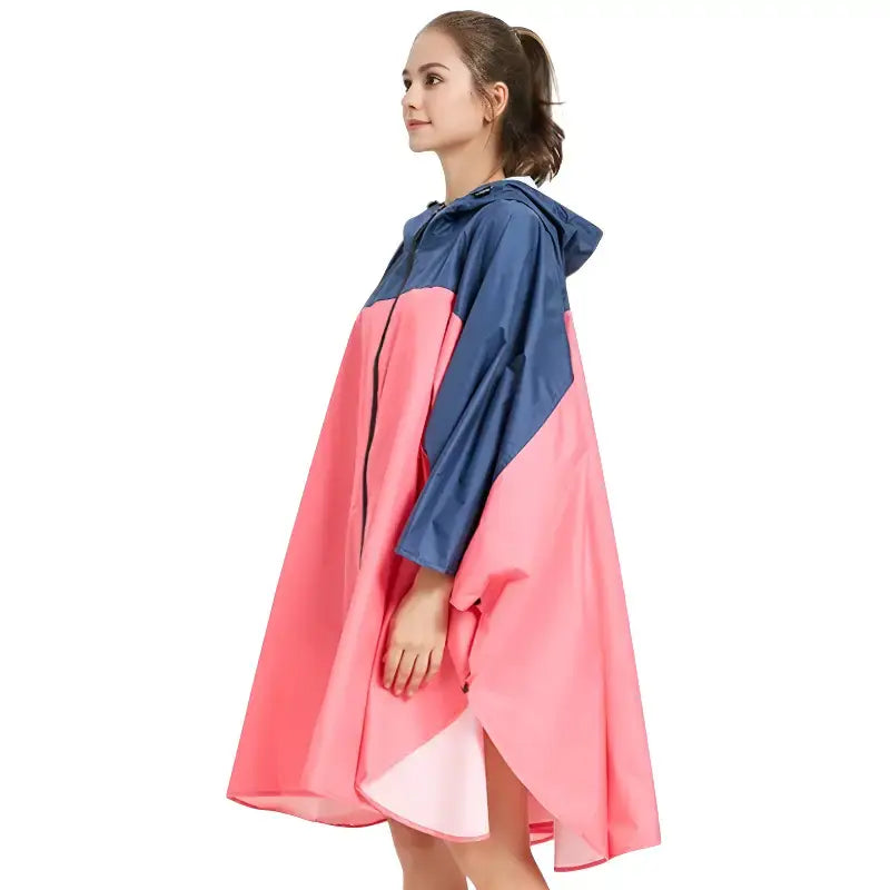 Poncho pluie bicolore imperméable