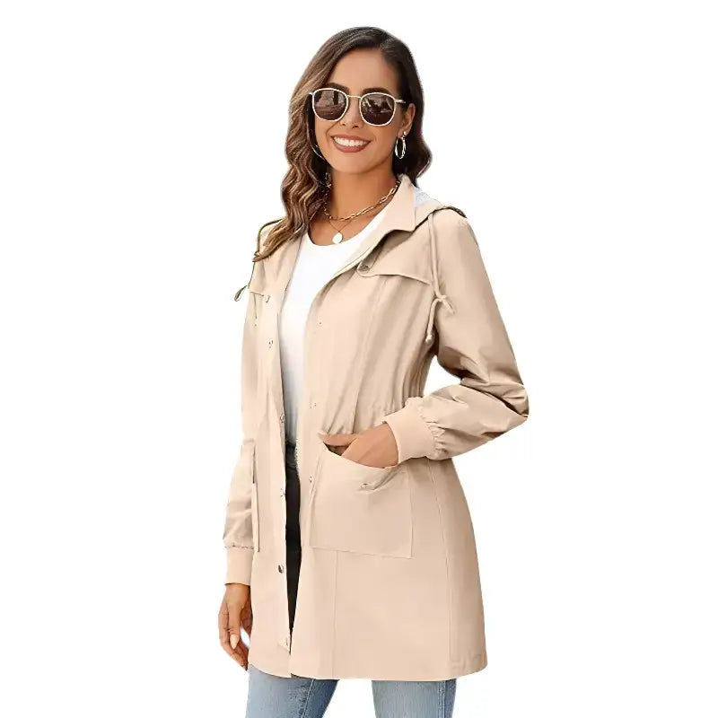 Parka imperméable femme mi-longue