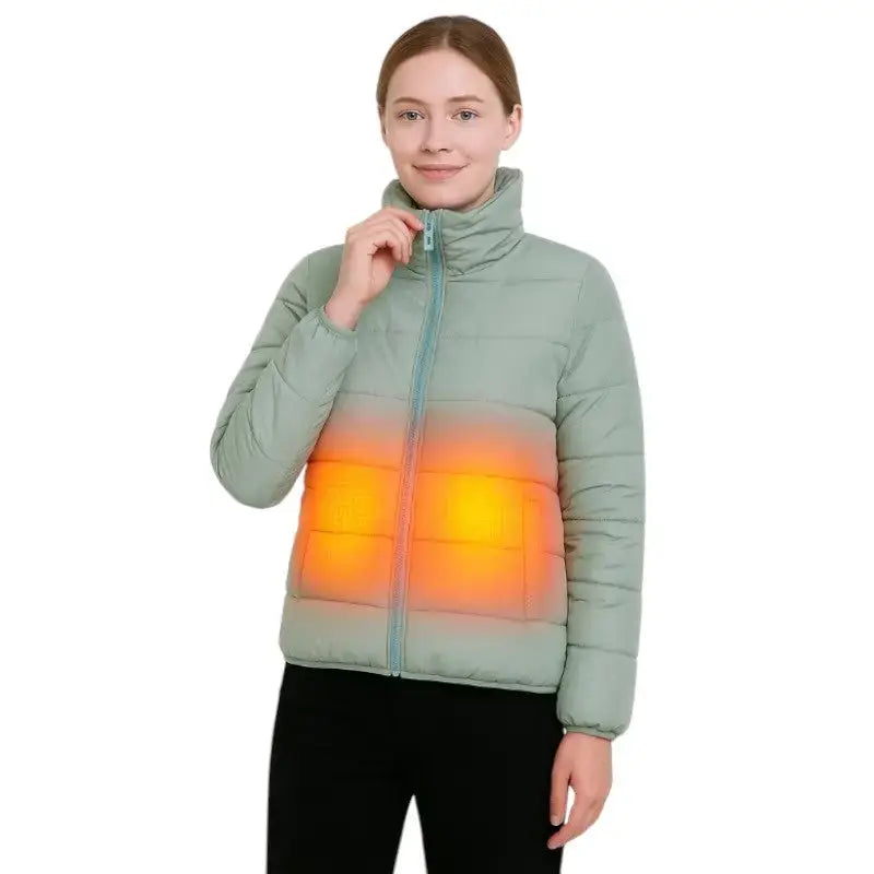 Veste chauffante femme polyester réglable