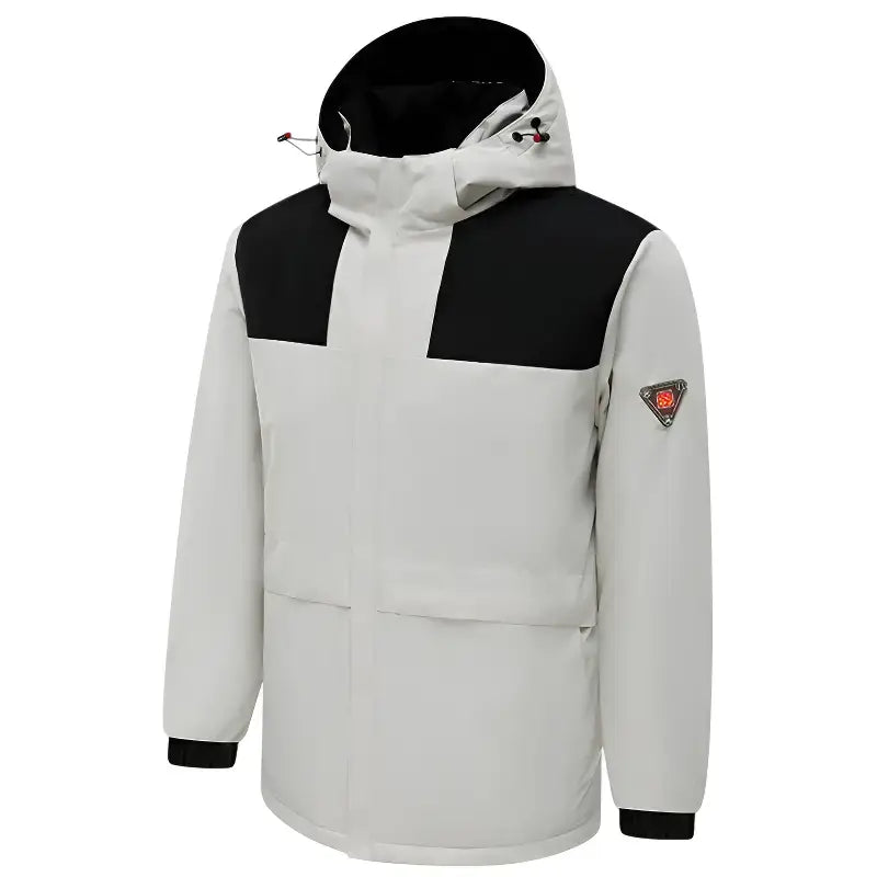 Homme veste chauffante imperméable