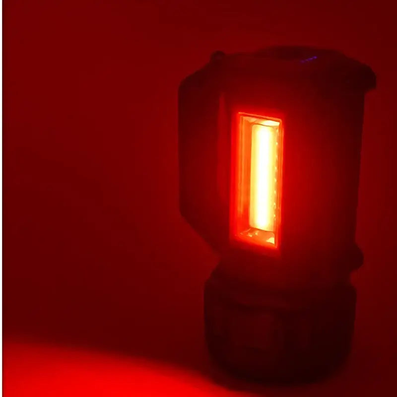 Lampe torche led hybride solaire câble