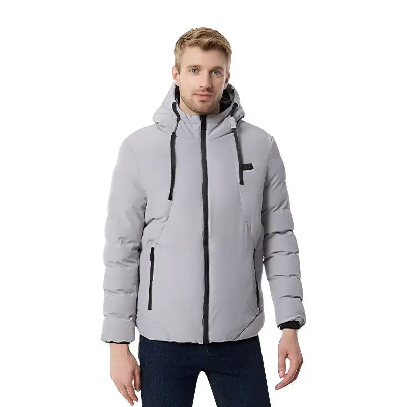 Doudoune chauffante capuche hiver