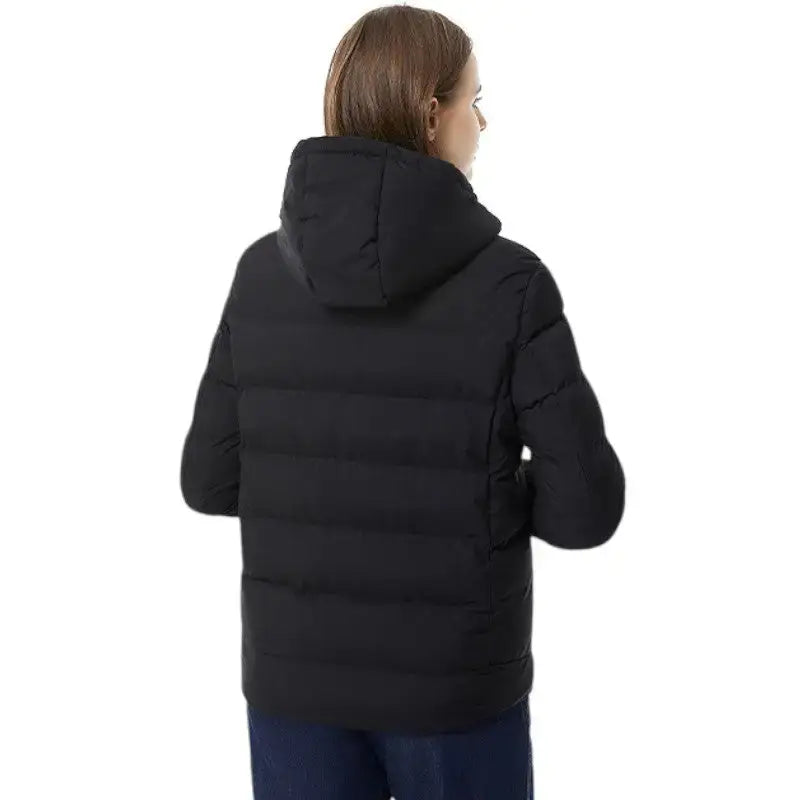 Doudoune chauffante noire homme manches longues